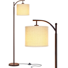 Montage LED Floor Lamp – Modern Floor Lamp for Living Rooms  Office, Tall Lamp with Arc Hanging Shade