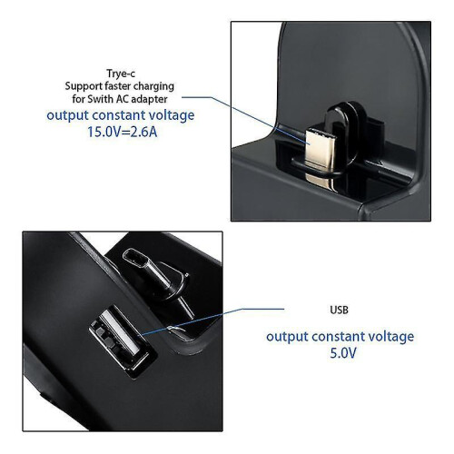 Charging Dock Station Adjustable Usb Type-c Video Conversion Charging Charger Base Fast Holder Bracket for Nintend Switch Host 2