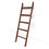 5 ft Premium Wood Rustic Ladder Shelf, Brown, Wall Mount 1