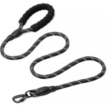 Rope Dog Leash, Nylon Dog Leash with Padded Handle And Reflective Threads, 150 Cm Strong Rope Leash for Dogs