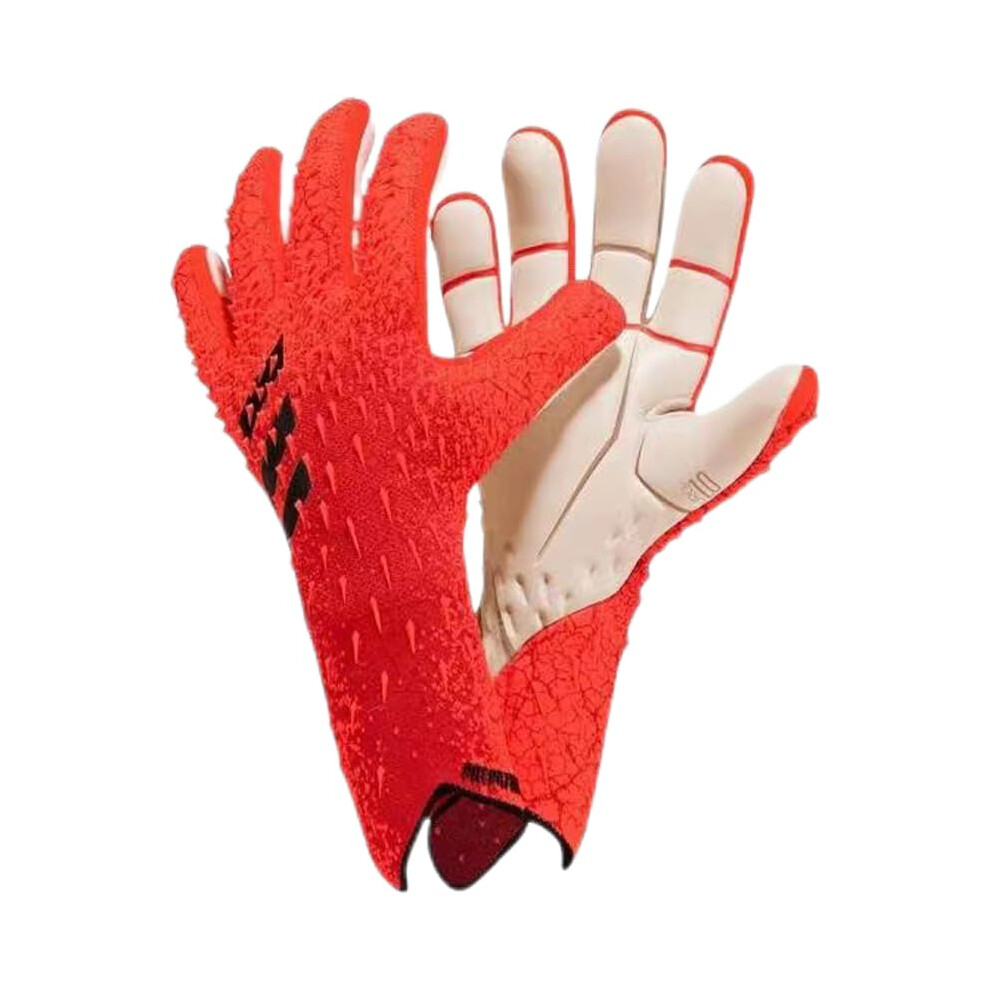 Histarstore5 Soccer Goalkeeper Gloves Goalie Training Gloves Strong Grip Anti-Slip And Breathable For Adults And (,10) Orange