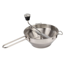 Stainless Steel Manual Food Mill Vegetable Fruit Potato Garlic Mud Press Interchangeable Grinding Plates for Kitchen Cooking