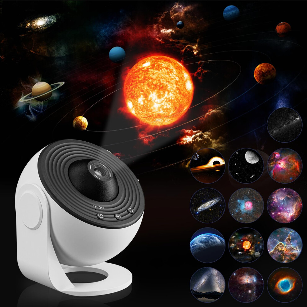 Galaxy Projector, 13 in 1 Home Planetarium Galaxy Projector for Bedroom, Star Projector with Timer