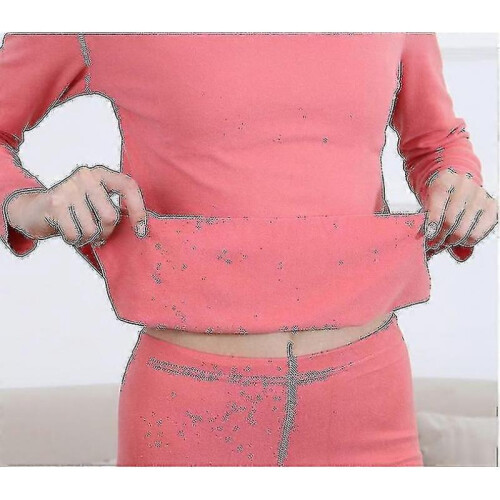 (L, bright red) Silk Women's Silk Thermal Underwear Sets,silk Long Underwear Sets 1