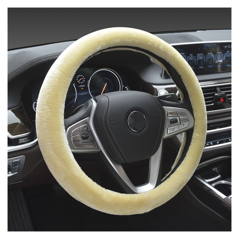 Car Steering Wheel Cover Set Car Steering Wheel Cover Winter Plush Fashion Warm Car Interior Decorative Accessories (Color : 2) 820064793386