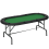 Homcom HOMCOM 8 Player Folding Poker Table with Cup Holders, Metal Base, Green 9