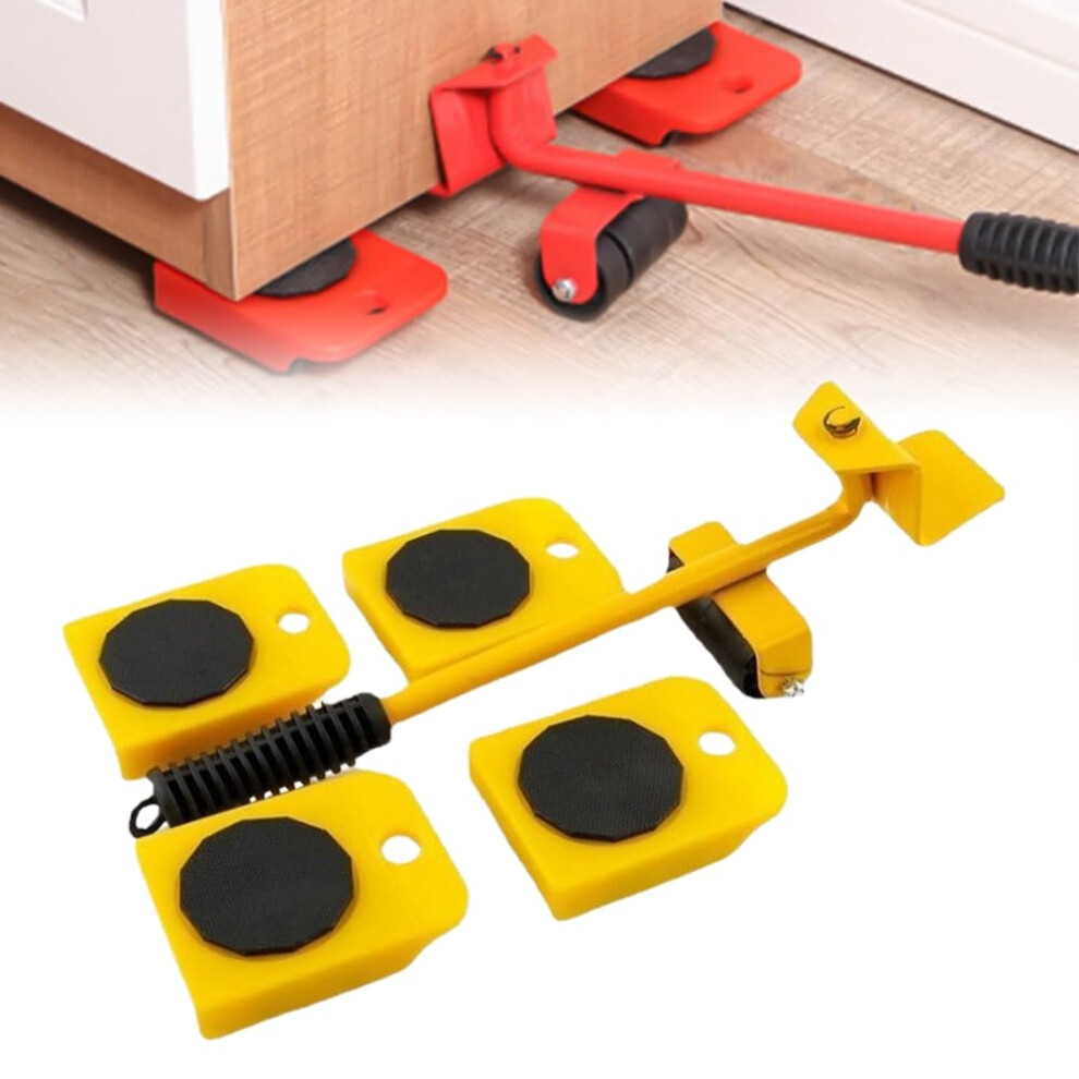 Furniture Lift Mover Tool Set, Furniture Movers Sliders With Adjustable Height Lifting Tool Wheels 820064794741