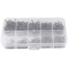 600 Pcs/box Ing Hooks Stuff High Steel Cat Circle Hooks Size Barbed Jig Hook T