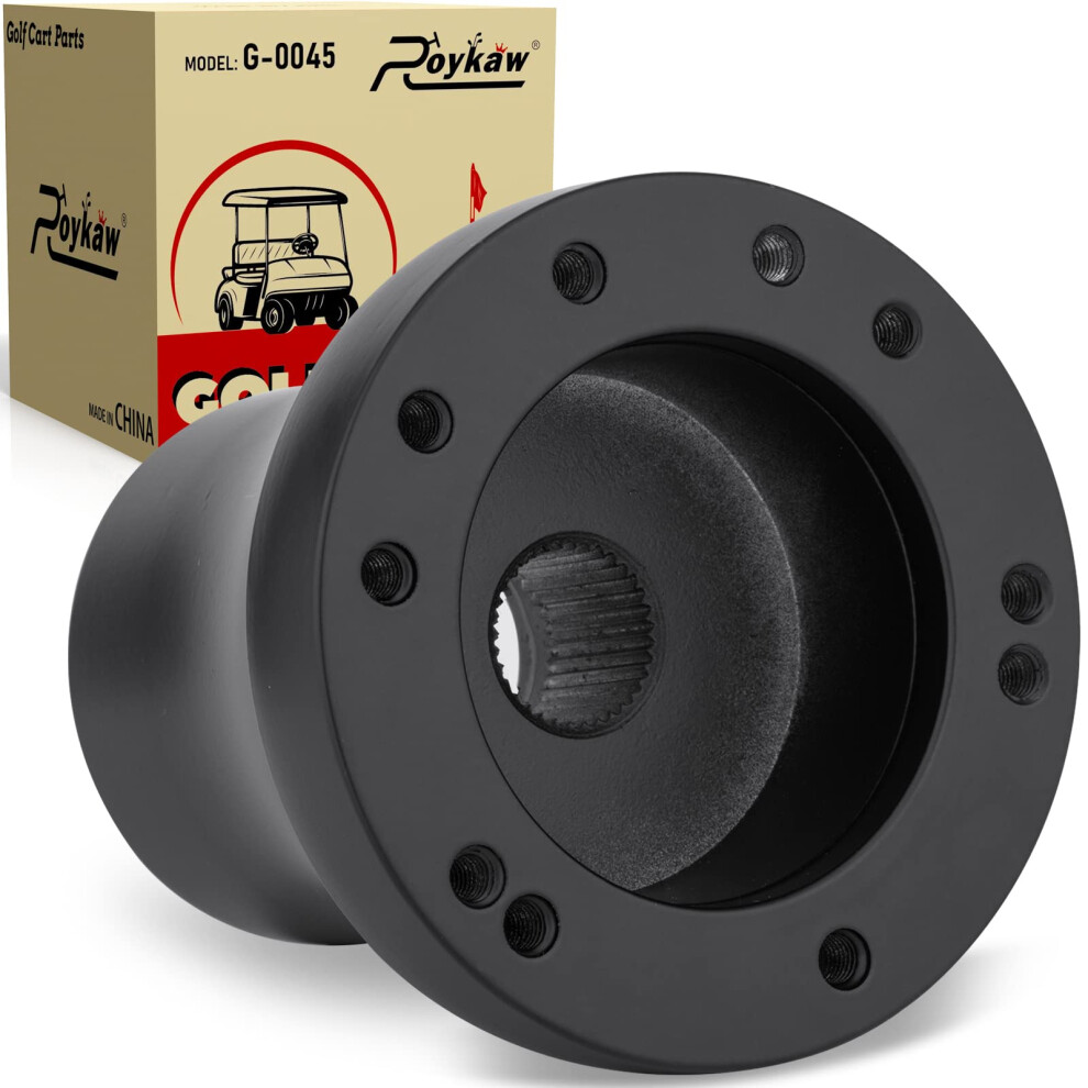 Golf Cart Steering Wheel Or Hub Adapter For Ezgo Club Car Yamaha (For Ezgo Rxv/Txt ) Black 820064794864