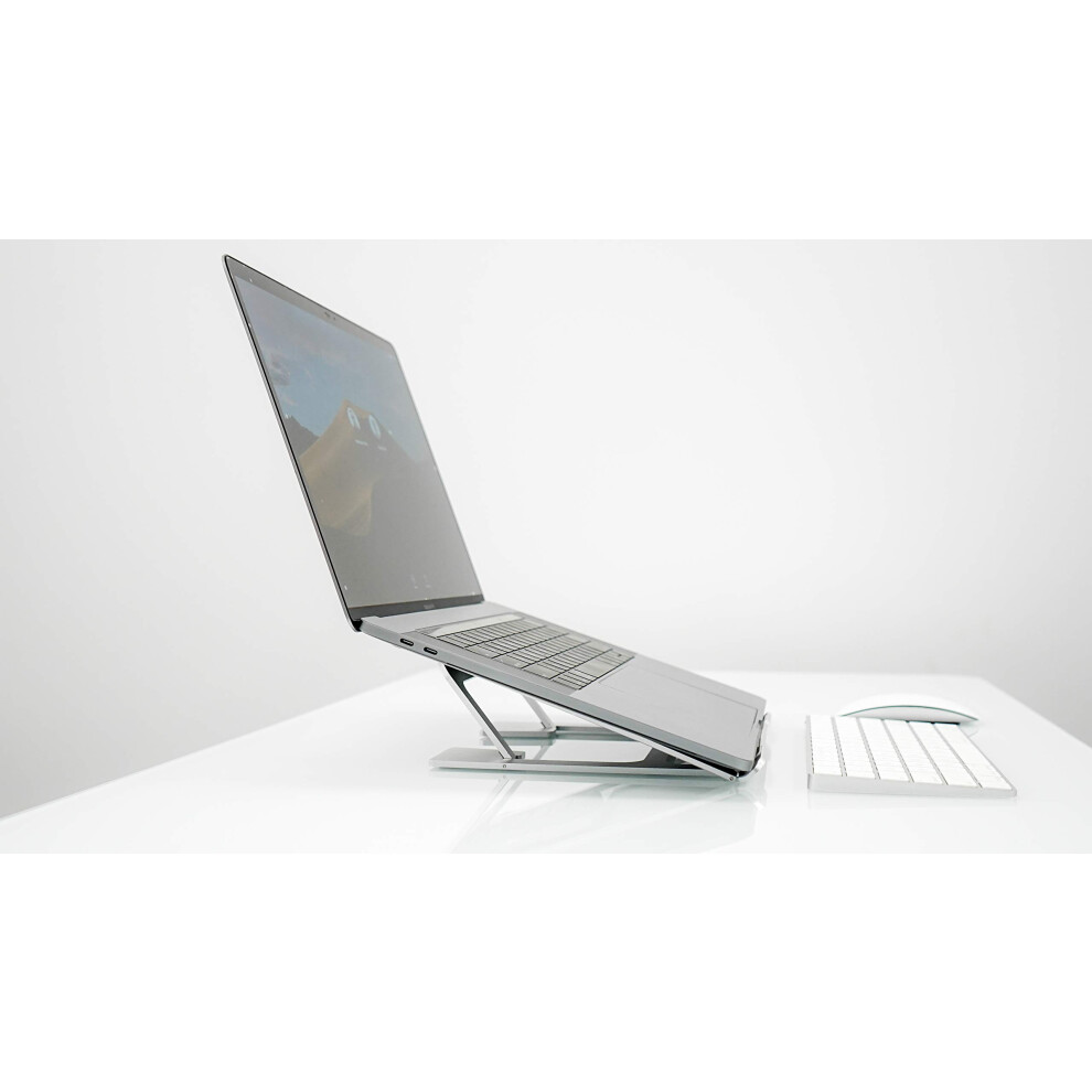 Xrgo Tilt Stand For Macbook Or Pc Laptop. Aluminum Built Adjustable/ Stand For Any Laptop Â¦ Silver 820064794901