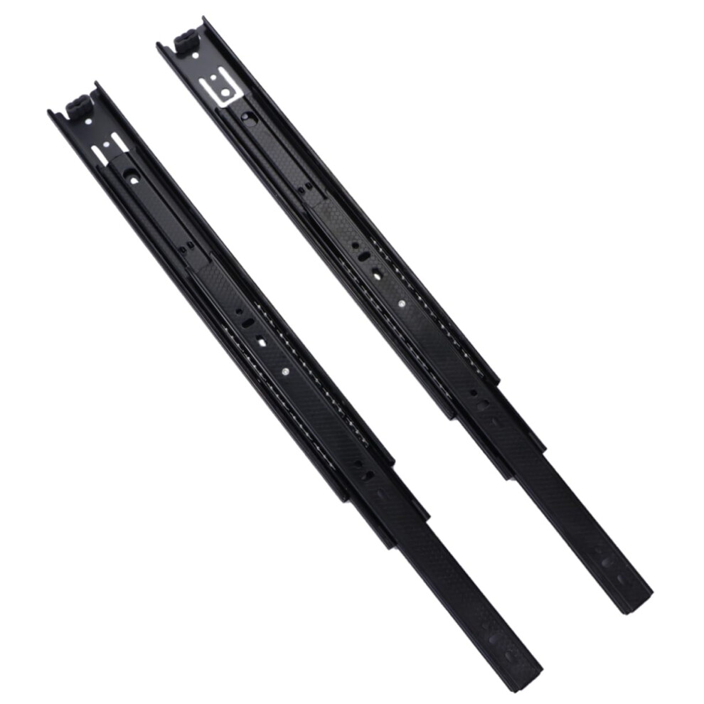 Buffer Damping Slide Rail Drawer Rails Track Sliding Rail Black Steel 820064795137