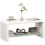 Homcom HOMCOM High Gloss Storage Coffee Table, Centre Table for Living Room, White 9