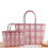 (S, Light Blue) Vegetable Basket Large Capacity Waterproof Pvc Fruit Braid Hand-carrying Organizer Pouch For Home 2