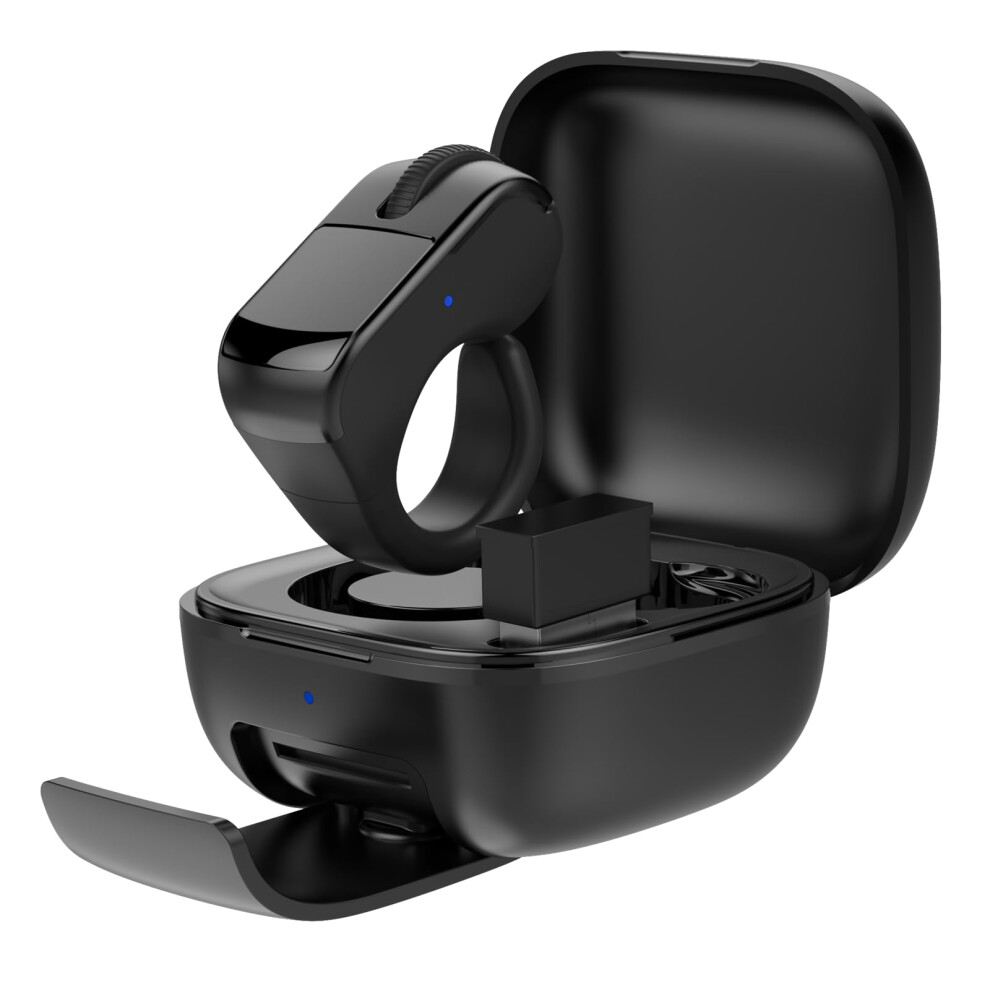 Scrolling Ring With A Touchpad,Bluetooth/Wireless Scroller For Iphone/Android/Pc, For Kindle App/Camera/Video Recording (Black) Black 940534698017