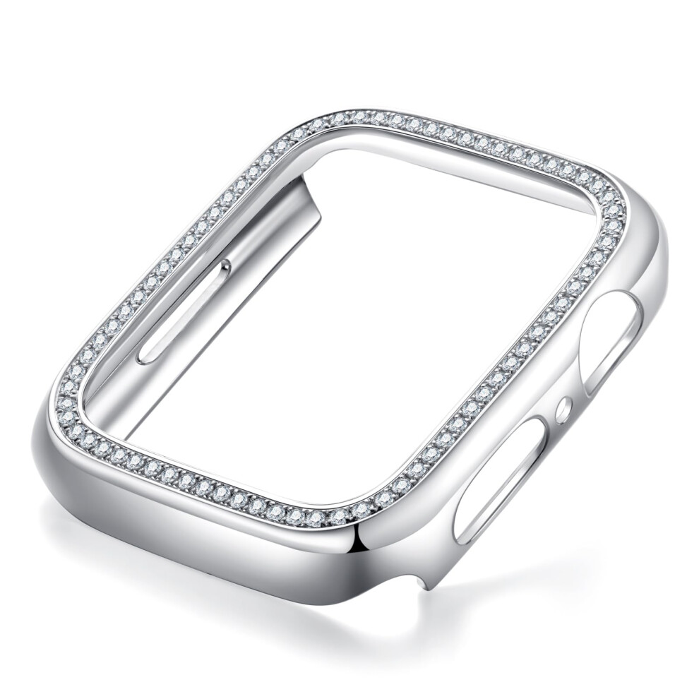 Moissanite Screen Protector Case For Apple Watch Se 44Mm With Tempered Glass 940534698031
