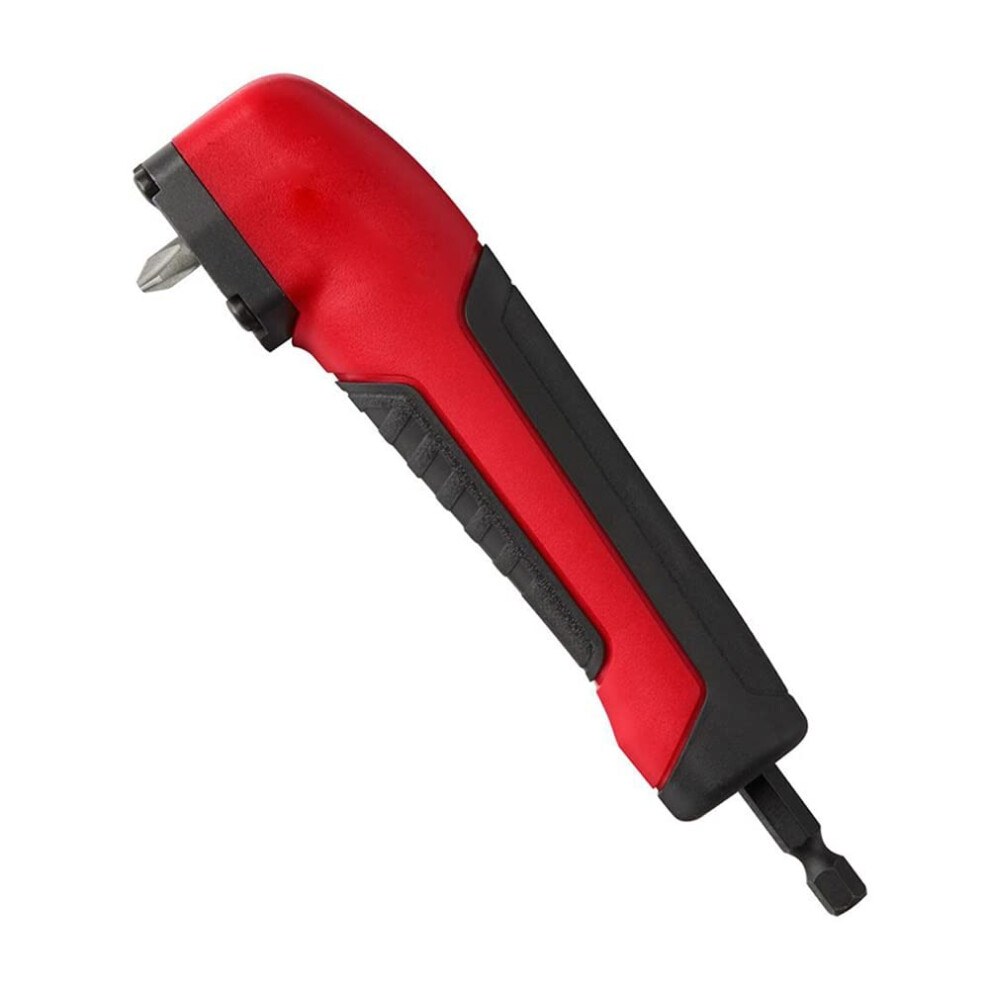 90 Degree Right Angle Extension Driver Drilling Shank Screwdriver 1/4 Inch Hex Wrench Drill Bit Magnetic Socket Holder 820064797636