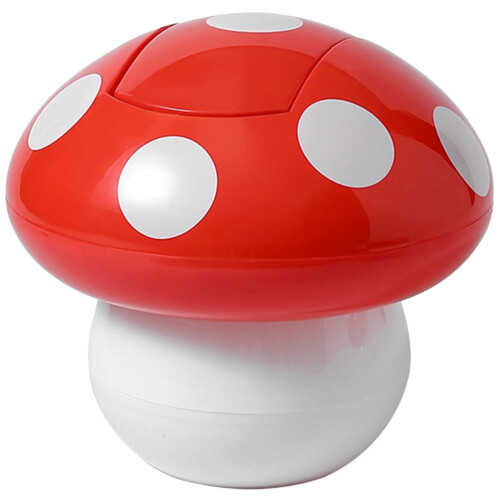 Mushroom Mini Trash Can with Lid, Tiny Desktop Garbage Bin Plastic Mini Wastebasket