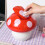 Mushroom Mini Trash Can with Lid, Tiny Desktop Garbage Bin Plastic Mini Wastebasket 2
