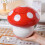 Mushroom Mini Trash Can with Lid, Tiny Desktop Garbage Bin Plastic Mini Wastebasket 4