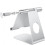 Adjustable Tablet Stand Folding Stand Desktop Aluminum Base Stand - Silver 2