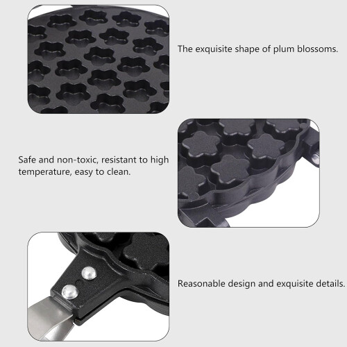 Nonstick Waffles Maker Eggs Bubble Pans Double Side Eggs Waffles Maker Aluminum Alloy Eggettes Pans Baking Plate Easy To Use 1