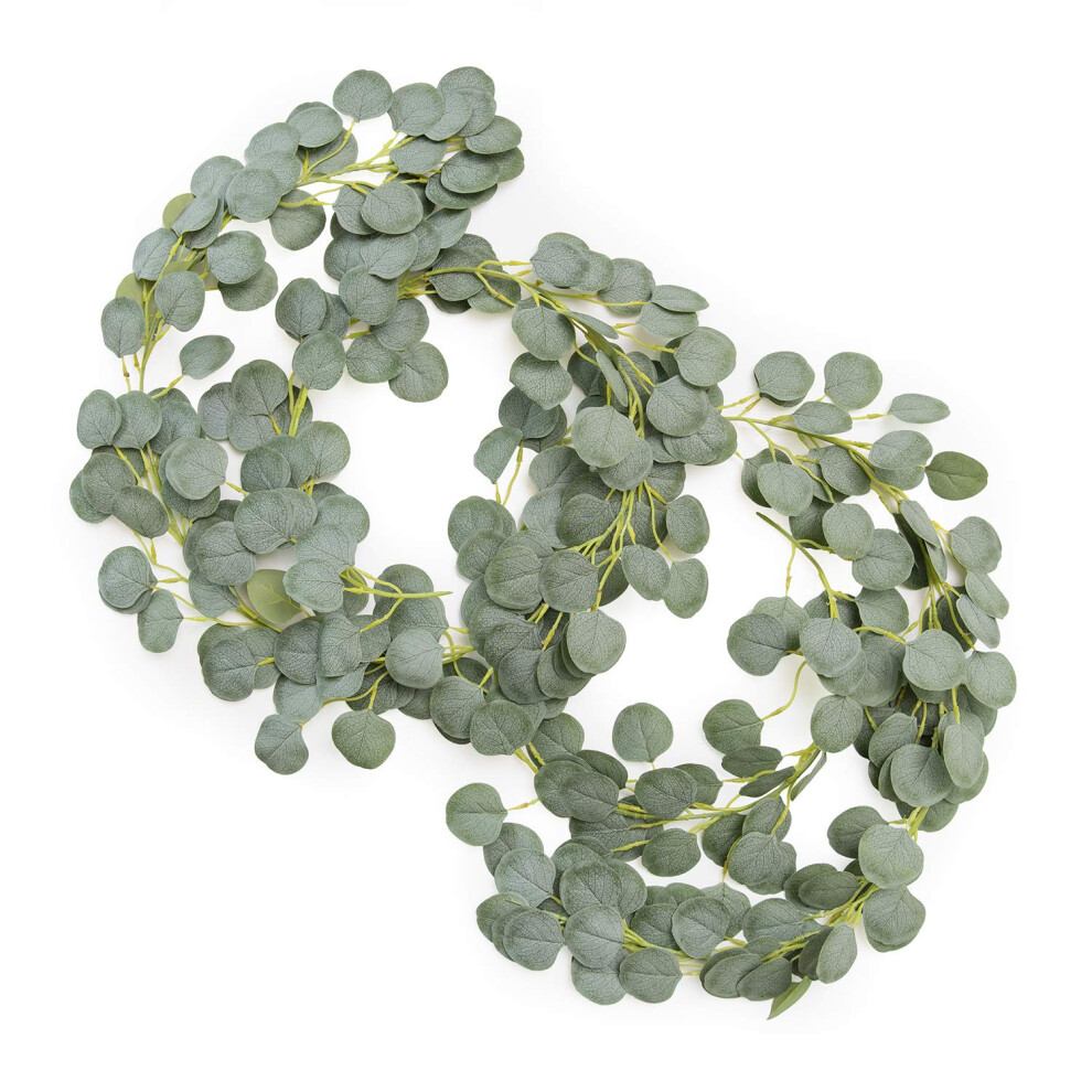 Artificial Eucalyptus Leaves Greenery Garland, 5.9ft Fake Silk Long Vines for Table Centerpieces-image-OPC-PHXWJ6F-NEW