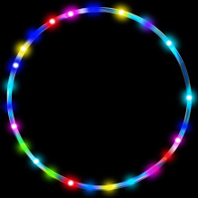 4Pack LED Hoop Dance Exercise Light Up Hoop for Kids Adults , 36in24inFitness Equipment