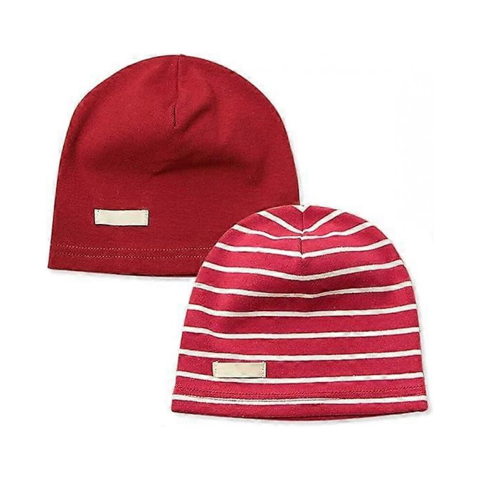 Dww-7 mois - 3 ans-Lot de 2 Bonnet de Naissance en Coton pour bb garon Chapeaux tricots Enfant garons