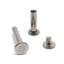 Chicago Screws, 5pcs 304 A270 Stainless Steel Post Binding Screw Rivet Stud Nail Leather Bag Belt Photo(5x90mm) 5x90mm One Color