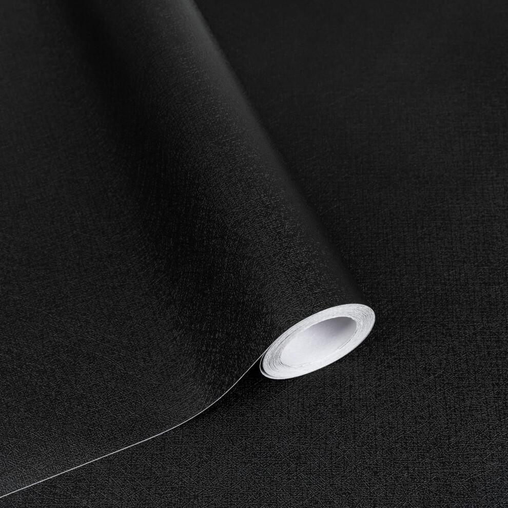 Black Wallpaper Black Peel And Stick Wallpaper, Matte Contact Paper For Cabinets 820064801470