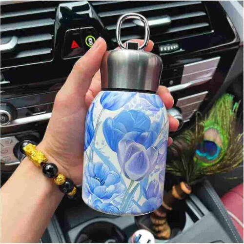 (Tulip) Stylish & Portable Insulated Water Bottle,Keep Drinks Hot or Cold