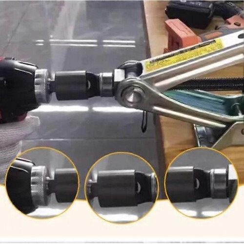 (Jack Sleeve And Adapter) Jack Socket Drill Adapter,Drill Adapter for Car,Heavy Duty Labour Saving Tool 1