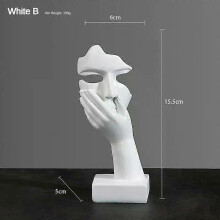 (Style C) Abstract Face Statue Sculptures and Figurines Decoration Nodic Home Decor Luxury Living Room Decoration Figurines for Interior
