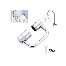 (1pc Single gear) FlexiFlow Rotatable Faucet Extension for Bathroom Sink,Kitchen Bathroom Sink