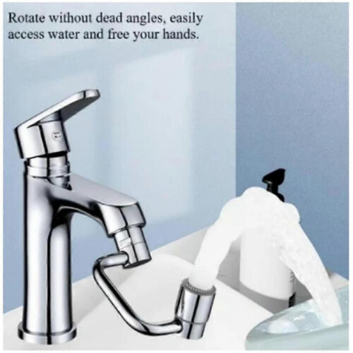 (2pcs Single gear) FlexiFlow Rotatable Faucet Extension for Bathroom Sink,Kitchen Bathroom Sink 1