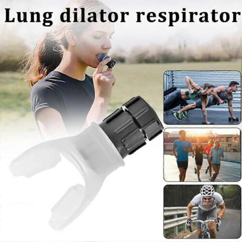 (White) Spirometry Breathing Exercise Device Lung Exerciser Device with Adjustable Resistance Lung Capacity Abdominal Strength 2