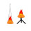 (A) 3D Fake Flame Lamp,110V Electric Campfire Artificial Flickering Flame Table Lamp 1