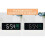 (Green) Large Digital Wall Clock Temperature And Humidity Week Display Brightness Adjustable Electronic LED Table Alarm Clock 12/24H 2