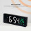 (Green) Large Digital Wall Clock Temperature And Humidity Week Display Brightness Adjustable Electronic LED Table Alarm Clock 12/24H 4