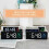 (Blue) Large Digital Wall Clock Temperature And Humidity Week Display Brightness Adjustable Electronic LED Table Alarm Clock 12/24H 5