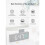 (Red) Large Digital Wall Clock Temperature And Humidity Week Display Brightness Adjustable Electronic LED Table Alarm Clock 12/24H 4
