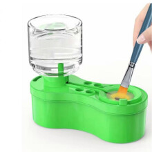 (Green) 2025 New Multi-Purpose Paint Brush Cleaner Tool with 4-Hole Brush Holder