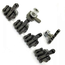 (Black 4pcs) Motorcycle Universal Finger License Plate Screw,Stainless Steel License Plate