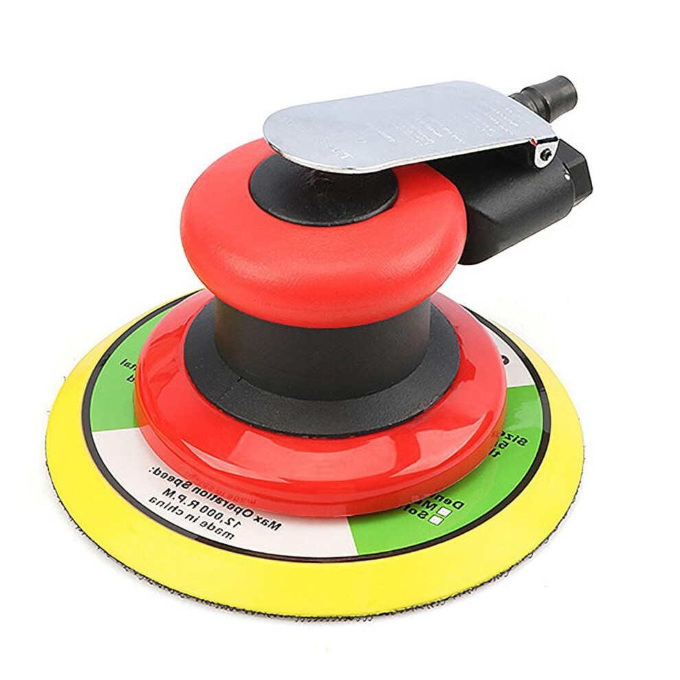 Sander Tool, Air Sander 1/4 Air Inlet Mesh Hole 13500Rpm Detail Sander For Wood Sanding Car Waxing Metal Sanding Paint Removal (6Inch) 820064803597