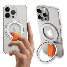 Phone Upgrade: Magnetic Grip with Silicone Loop Strap, Mag Compatible,