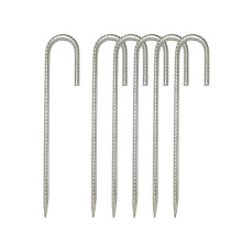 J Hook Galvanized Reinforced Ground Nails Outdoor Canopy Tent Gardening Ground Anchor (12)
