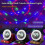 (Black)Solar Charging Colorful Magic Ball RGB Atmosphere Light, Solar-Disco Ball Light 2