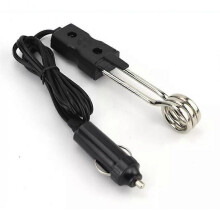 (24V) 12V 24V 120W Car Immersion Heater Portable High Quality Safe Warmer Electric Boiler Hot Water Tea Coffee Water Heater Universal