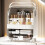Large Makeup Organizer, Skincare Storage Box with Handle, Cosmetic Display Case 2