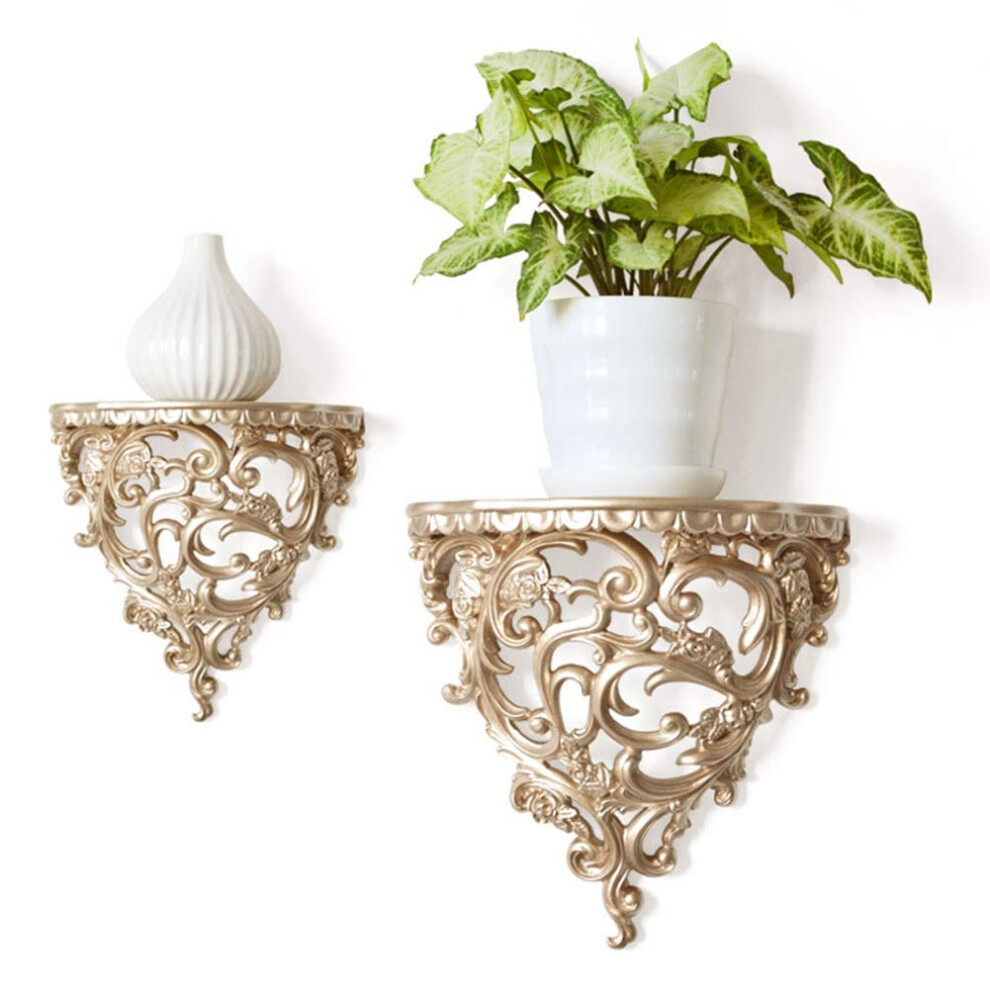 Floating Shelves, European Hollow Style Shelf Wall Mount Storage Rack Decoration Shelf For Home Living Room Decorations 820064805102